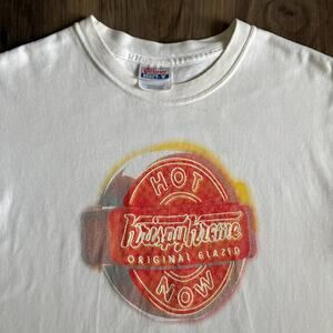 Vintage Krispy Kreme Doughnuts T-Shirt Men's Size M White